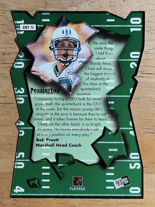 2000 Press Pass Breakout #BO5 Chad Pennington
