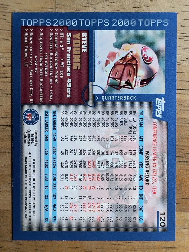 2000 Topps #120 Steve Young
