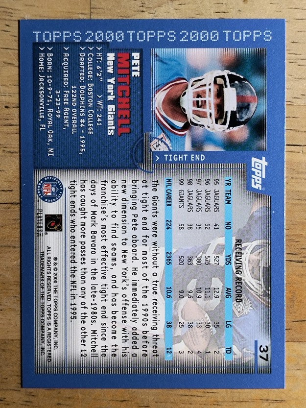 2000 Topps Collection #37 Pete Mitchell