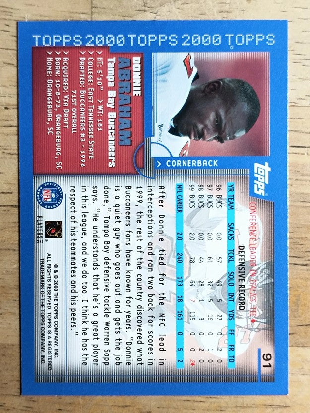 2000 Topps Collection #91 Donnie Abraham