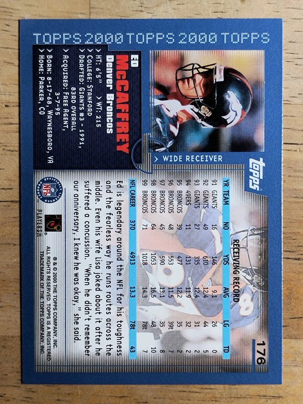 2000 Topps Collection #176 Ed McCaffrey