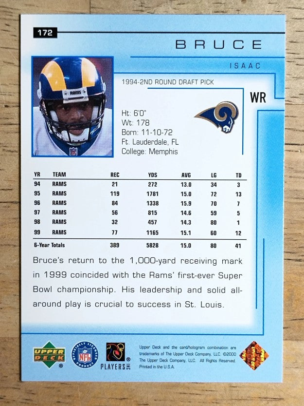 2000 Upper Deck #172 Isaac Bruce