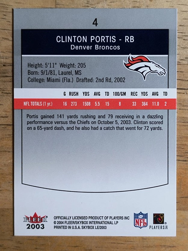 2003 SkyBox LE Retail #4 Clinton Portis