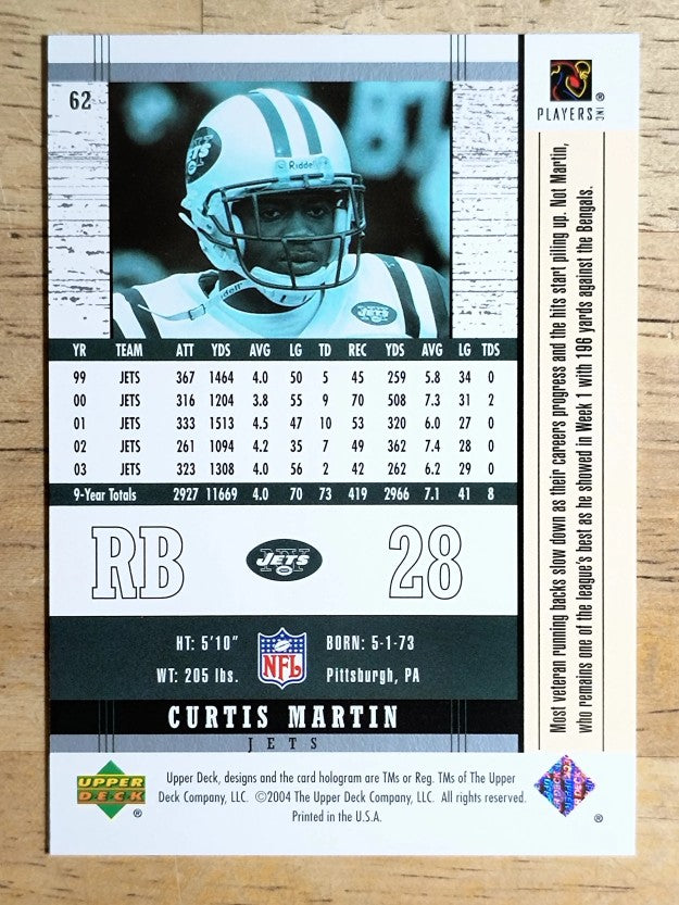 2004 Upper Deck Legends #62 Curtis Martin