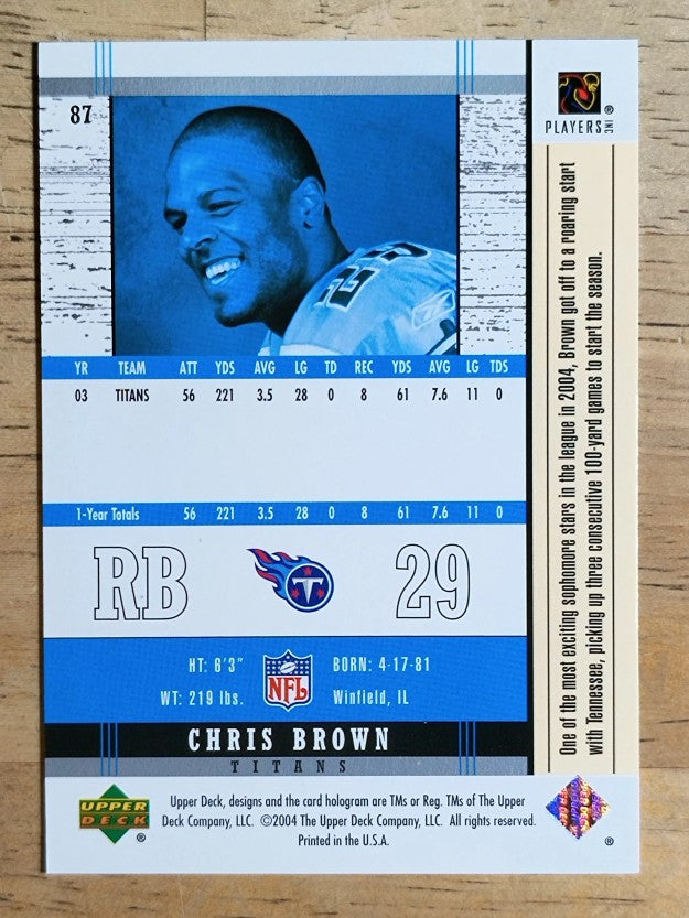 2004 Upper Deck Legends #87 Chris Brown