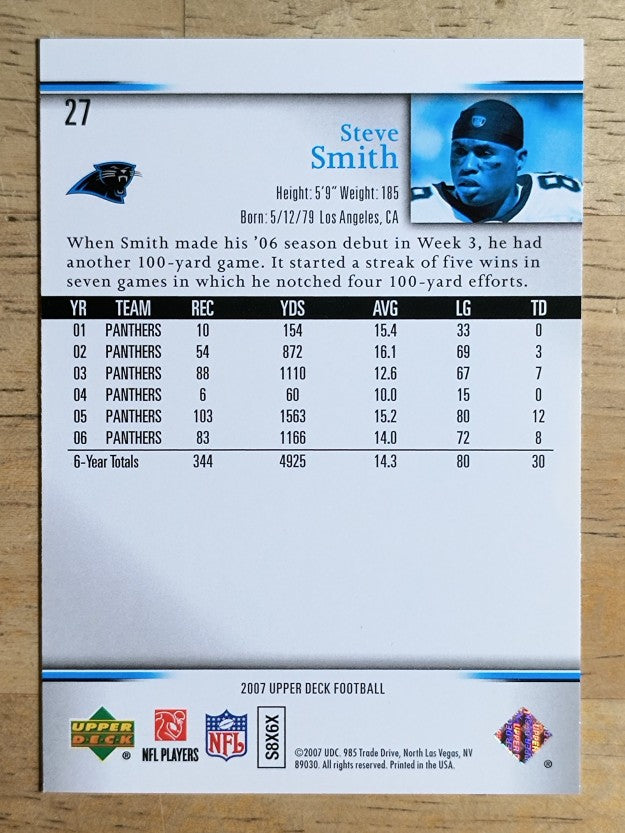 2007 Upper Deck #27 Steve Smith