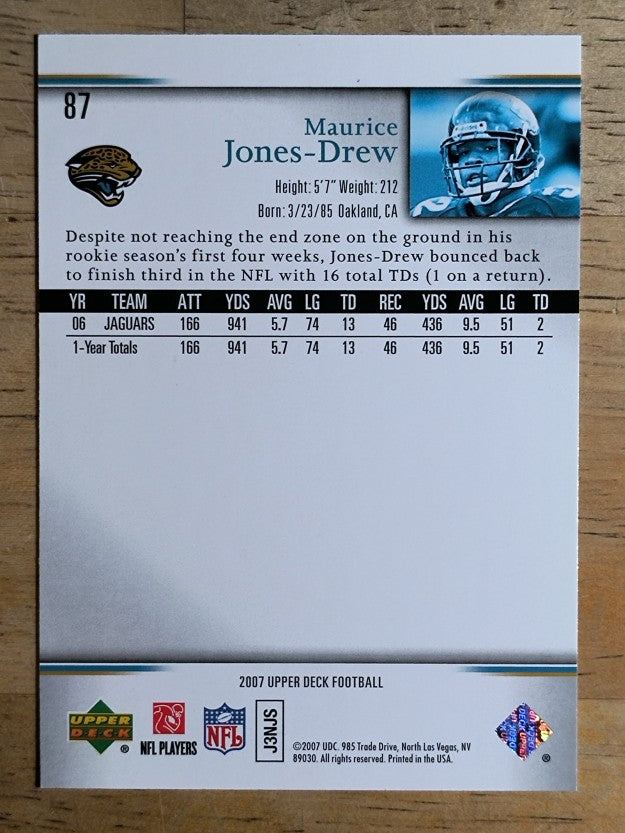 2007 Upper Deck #87 Maurice Jones-Drew