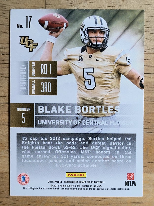 2015 Panini Contenders Draft Picks #17 Blake Bortles