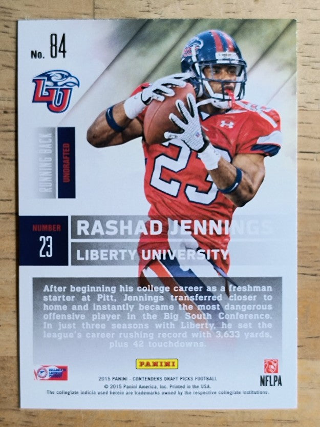 2015 Panini Contenders Draft Picks #84 Rashad Jennings