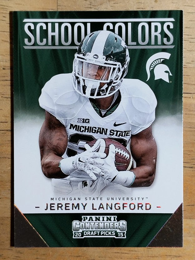 2015 Panini Contenders Draft Picks School Colors #22 Jeremy Langford