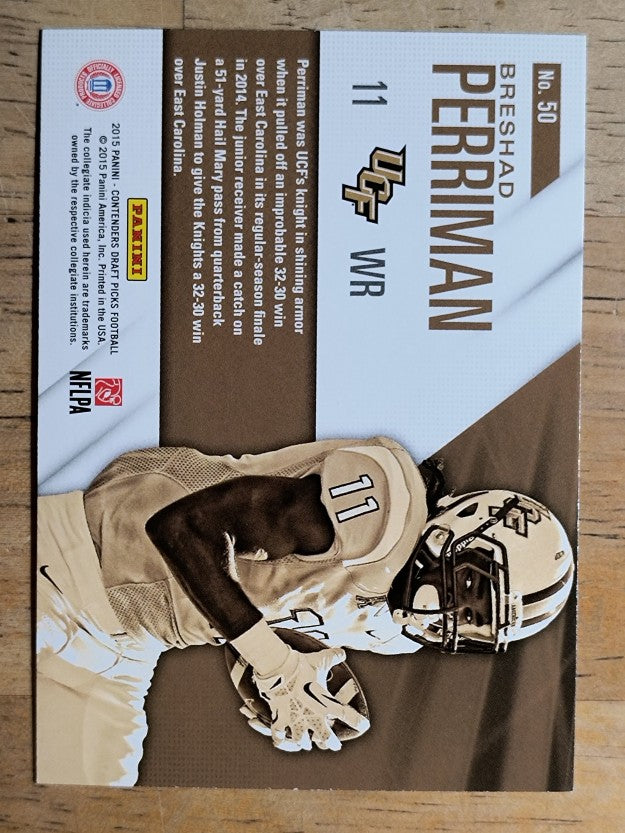 2015 Panini Contenders Draft Picks School Colors #50 Breshad Perriman