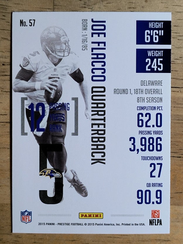 2015 Prestige #57 Joe Flacco