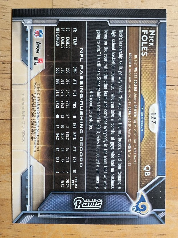 2015 Topps #127 Nick Foles