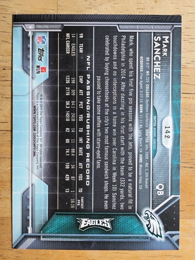 2015 Topps #142 Mark Sanchez