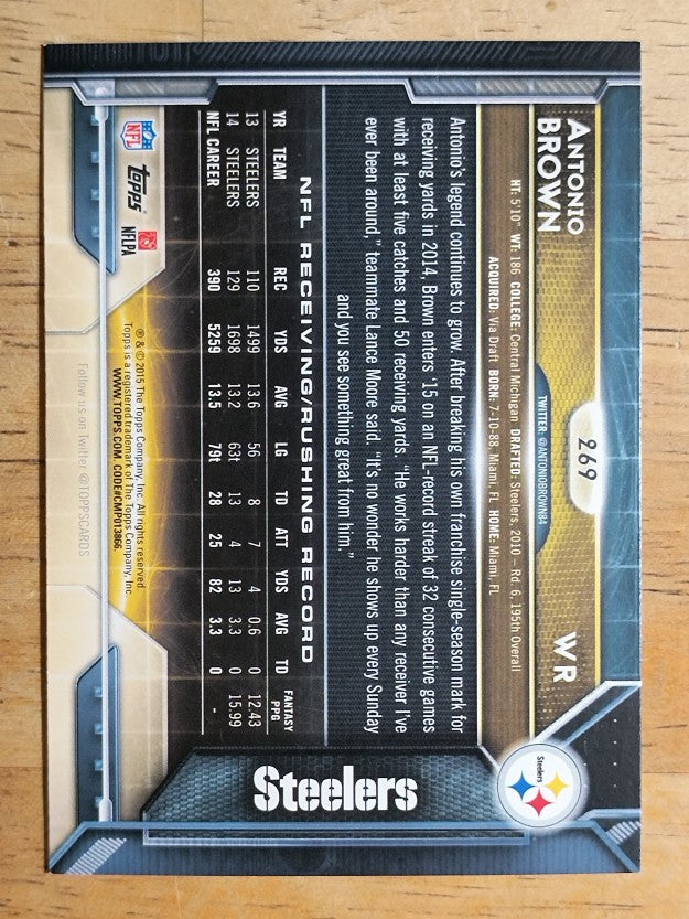 2015 Topps #269 Antonio Brown AP
