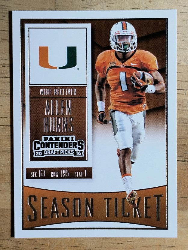 2016 Panini Contenders Draft Picks #5 Allen Hurns