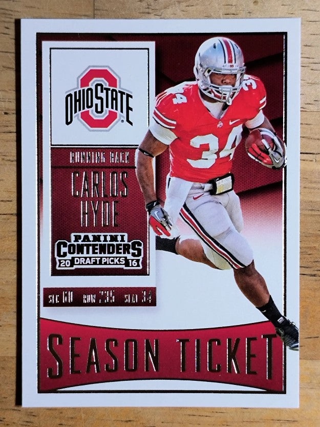 2016 Panini Contenders Draft Picks #19 Carlos Hyde