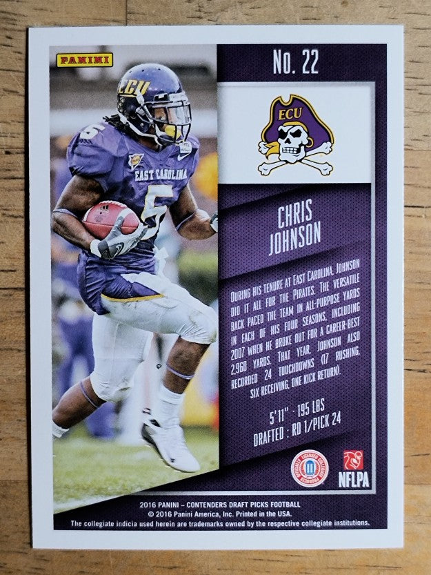 2016 Panini Contenders Draft Picks #22 Chris Johnson