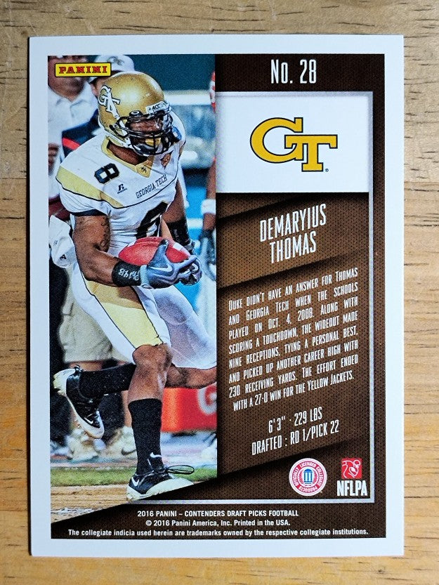 2016 Panini Contenders Draft Picks #28 Demaryius Thomas