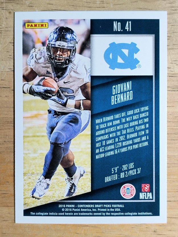2016 Panini Contenders Draft Picks #41 Giovani Bernard