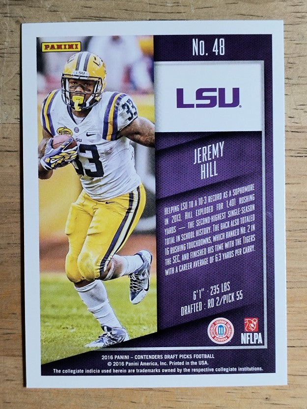2016 Panini Contenders Draft Picks #48 Jeremy Hill