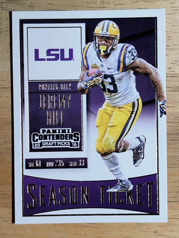 2016 Panini Contenders Draft Picks #48 Jeremy Hill