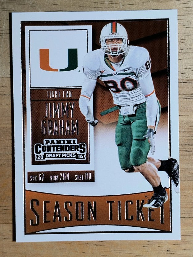 2016 Panini Contenders Draft Picks #50 Jimmy Graham