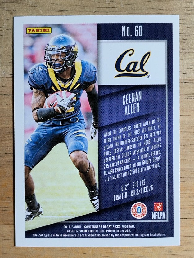 2016 Panini Contenders Draft Picks #60 Keenan Allen