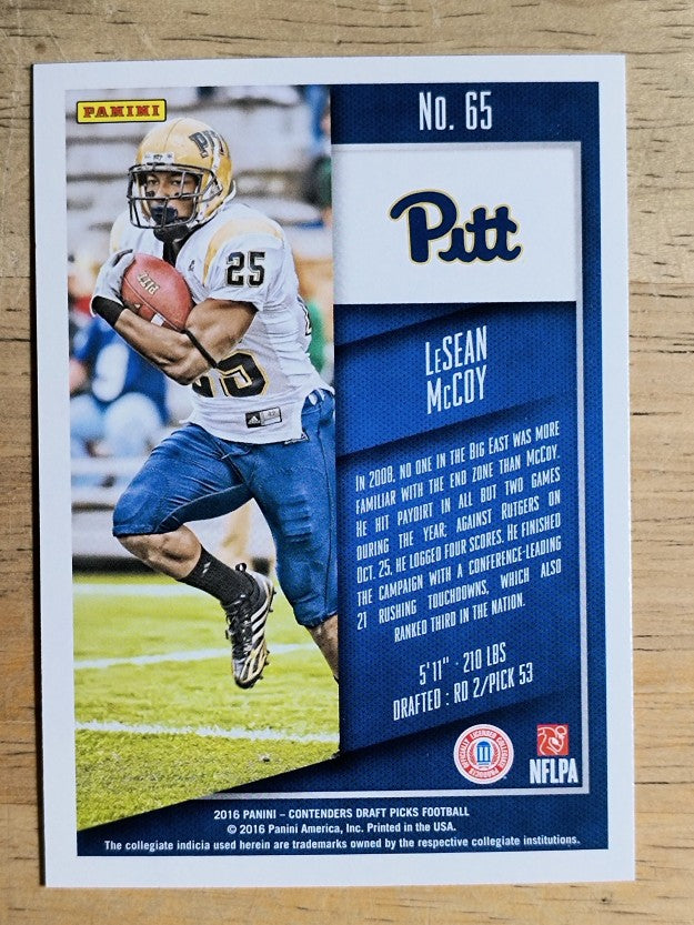 2016 Panini Contenders Draft Picks #65 LeSean McCoy