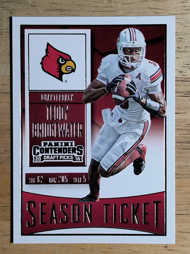 2016 Panini Contenders Draft Picks #91 Teddy Bridgewater