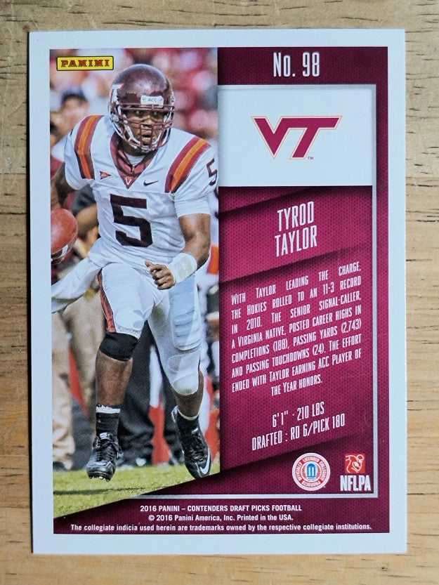 2016 Panini Contenders Draft Picks #98 Tyrod Taylor
