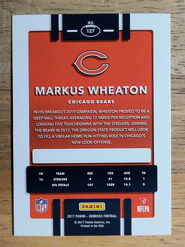 2017 Donruss #127 Markus Wheaton