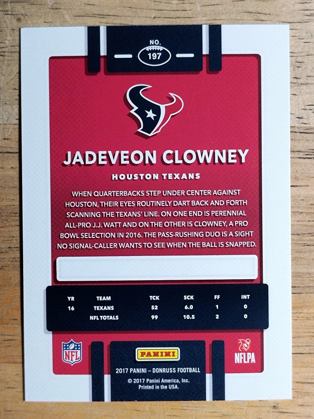 2017 Donruss #197 Jadeveon Clowney