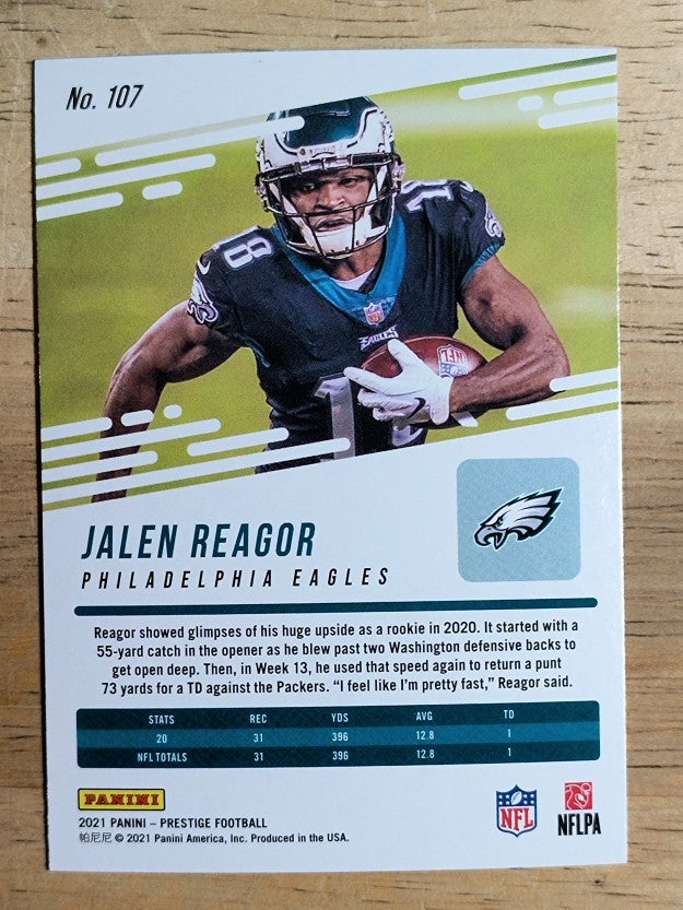2021 Prestige #107 Jalen Reagor