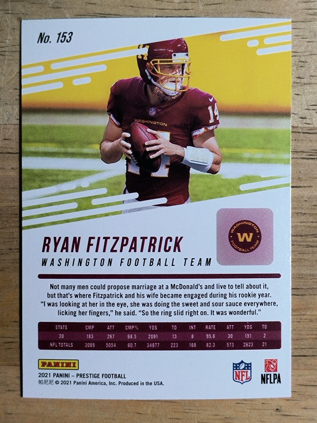 2021 Prestige #153 Ryan Fitzpatrick