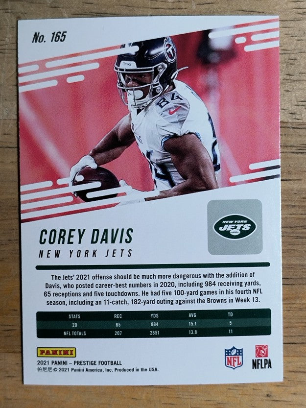 2021 Prestige #165 Corey Davis