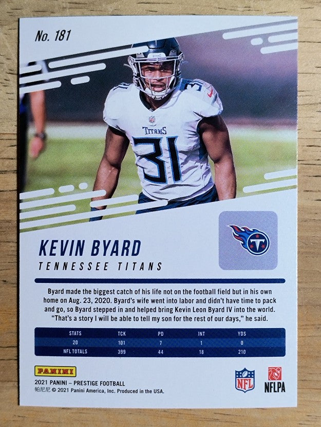 2021 Prestige #181 Kevin Byard