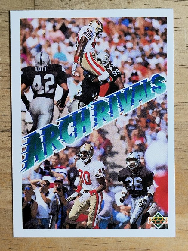 1991 Upper Deck #655 Jerry Rice AR/Terry McDaniel