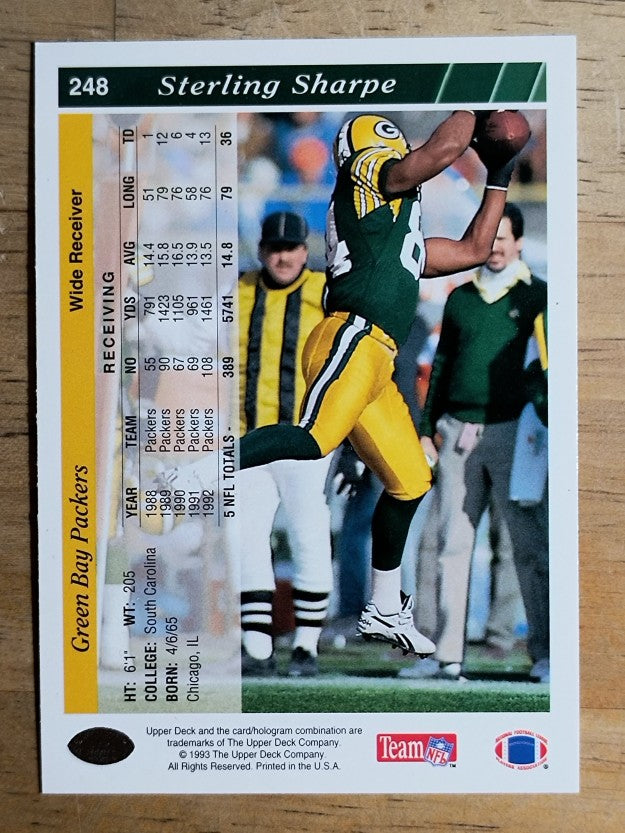 1993 Upper Deck #248 Sterling Sharpe