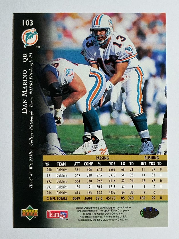 1995 Upper Deck #103 Dan Marino