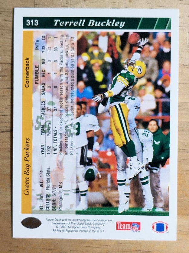 1993 Upper Deck #313 Terrell Buckley