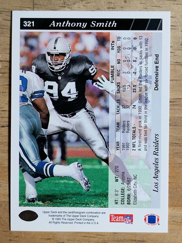 1993 Upper Deck #321 Anthony Smith
