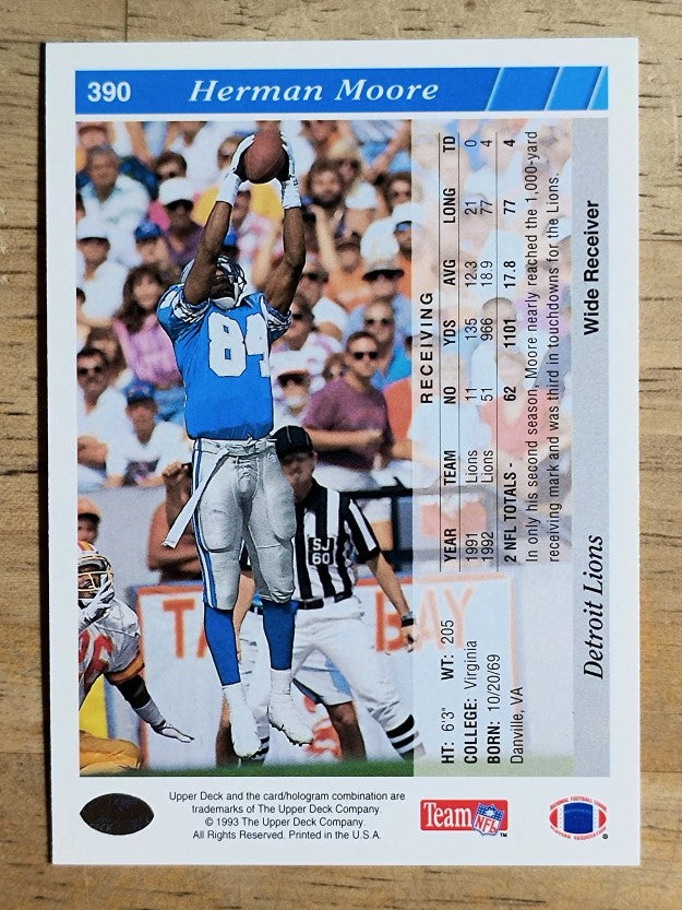 1993 Upper Deck #390 Herman Moore