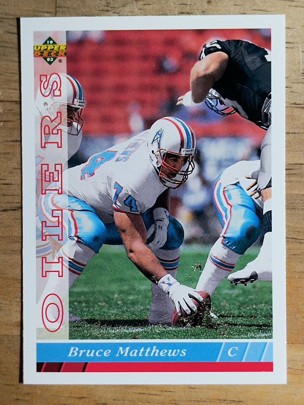 1993 Upper Deck #400 Bruce Matthews
