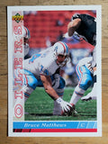 1993 Upper Deck #400 Bruce Matthews