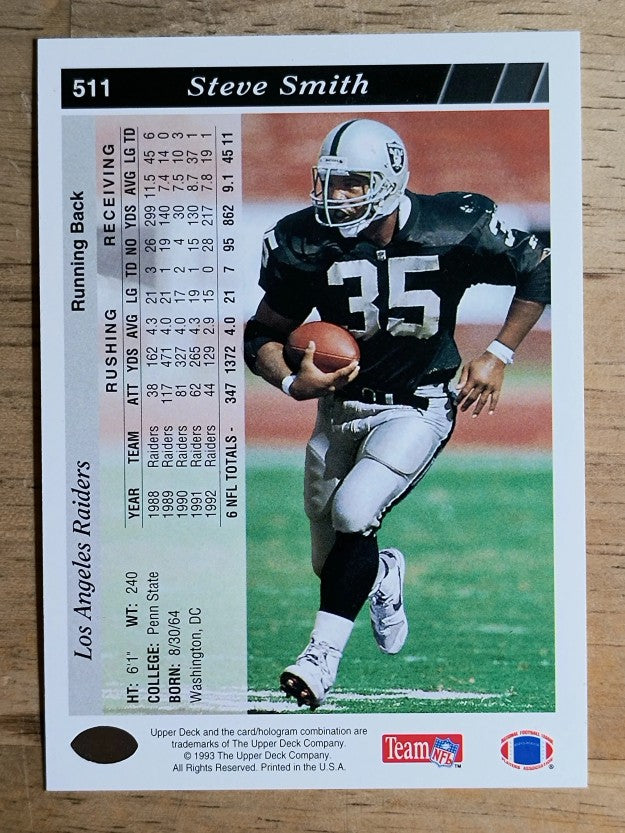 1993 Upper Deck #511 Steve Smith