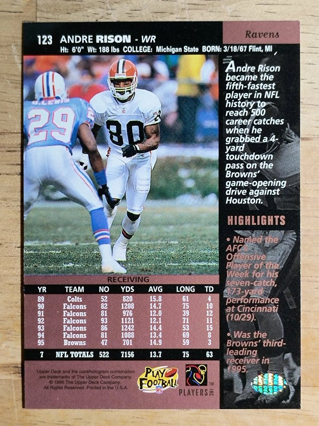 1996 Upper Deck #123 Andre Rison