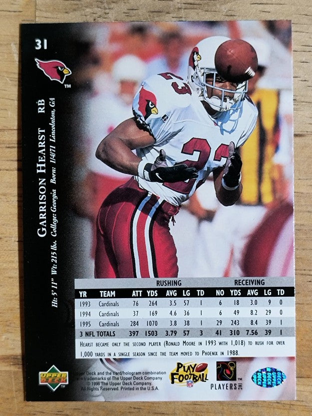 1996 Upper Deck Silver #31 Garrison Hearst
