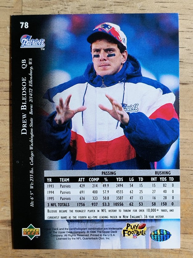 1996 Upper Deck Silver #78 Drew Bledsoe