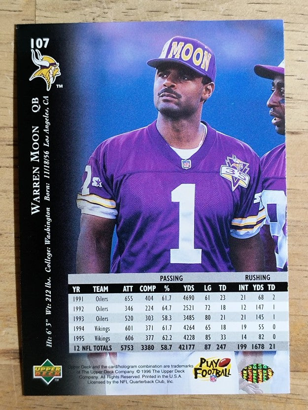 1996 Upper Deck Silver #107 Warren Moon